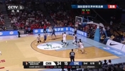 今天真是奇兵！庞峥麟外线大空位三分手起刀落，中国男篮领先22分